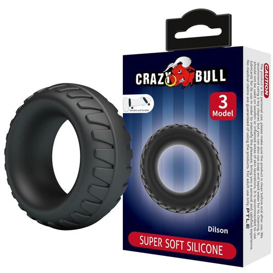 CRAZY BULL - DILSON ANILLO PARA EL PENE SILICONA MOD 3