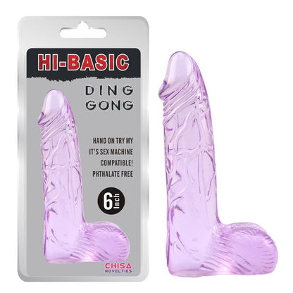 CHISA - DING DONG DILDO 6 - 15.2CM PURPURA