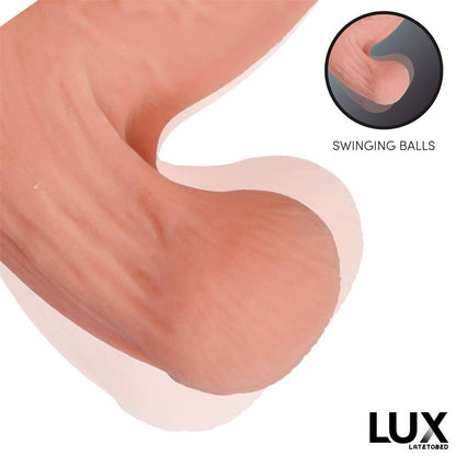 LUX - DIRK DILDO TRIPLE DENSIDAD CON TESTÍCULOS OSCILANTES 10