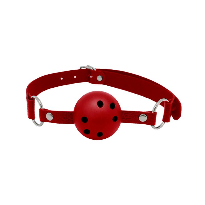 ALIVE - DISCRETION MORDAZA DE BOLA TRANSPIRABLE ROJO