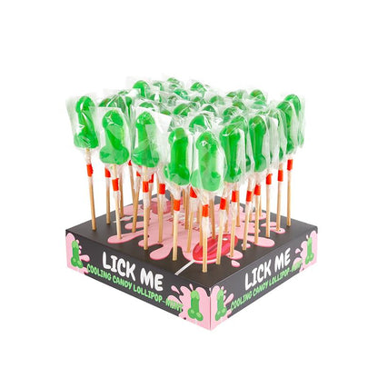 SECRET PLAY - DISPLAY PIRULETAS PENE MENTA EFECTO FRÍO 40 PCS.