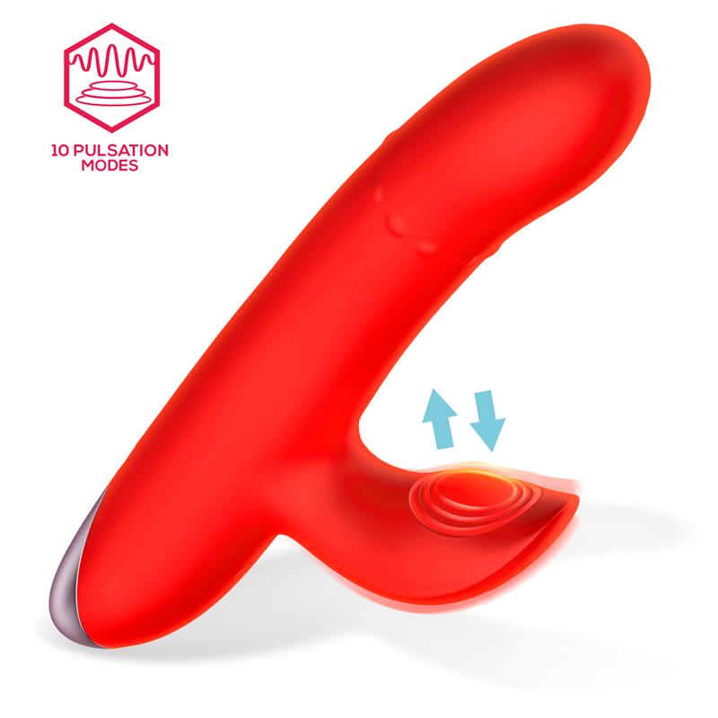 INTOYOU - DIVYA VIBRADOR CON ARO DE BOLAS INTERNAS UP AND DOWN Y PULSACIÓN 3 MOTORES INDEPENDIENTES USB