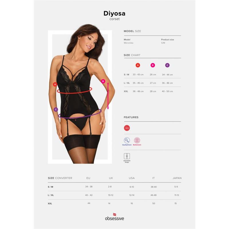 OBSESSIVE - DIYOSA CORSET CON TANGA