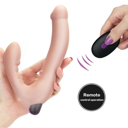 LOVETOY - DOBLE DILDO STRAPLESS SILICONA USB
