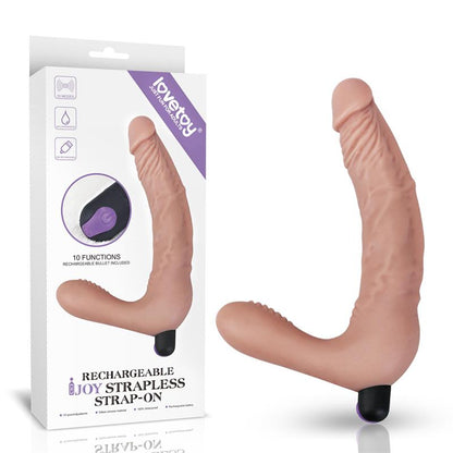 LOVETOY - DOBLE DILDO STRAPLESS SILICONA USB