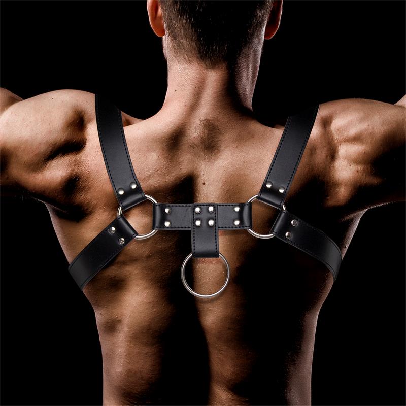 INTOYOU BDSM LINE - DOMINE ARNÉS MASCULINO PARA BONDAGE CUERO VEGANO