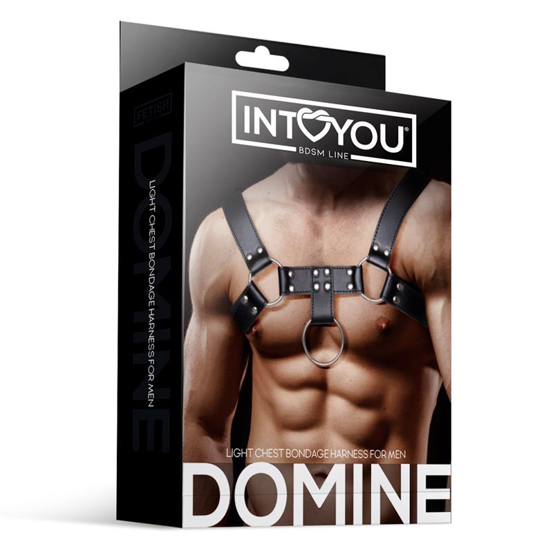INTOYOU BDSM LINE - DOMINE ARNÉS MASCULINO PARA BONDAGE CUERO VEGANO