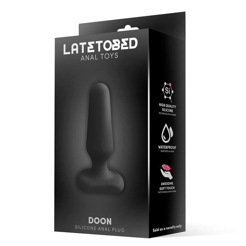 LATETOBED - DOON PLUG ANAL DE SILICONA NEGRO