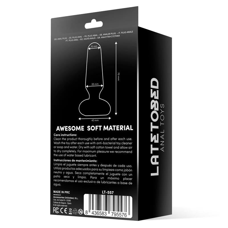 LATETOBED - DOON PLUG ANAL DE SILICONA NEGRO