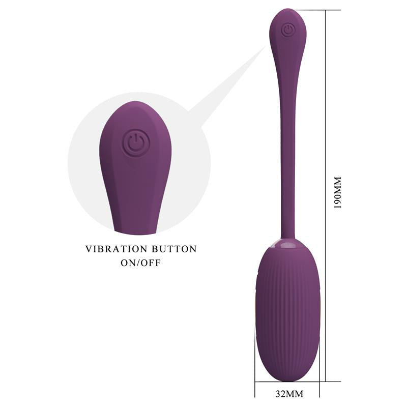 PRETTYLOVE - DOREEN HUEVO VIBRADOR CON ELECTRO SHOCK Y APP