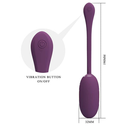 PRETTYLOVE - DOREEN HUEVO VIBRADOR CON ELECTRO SHOCK Y APP