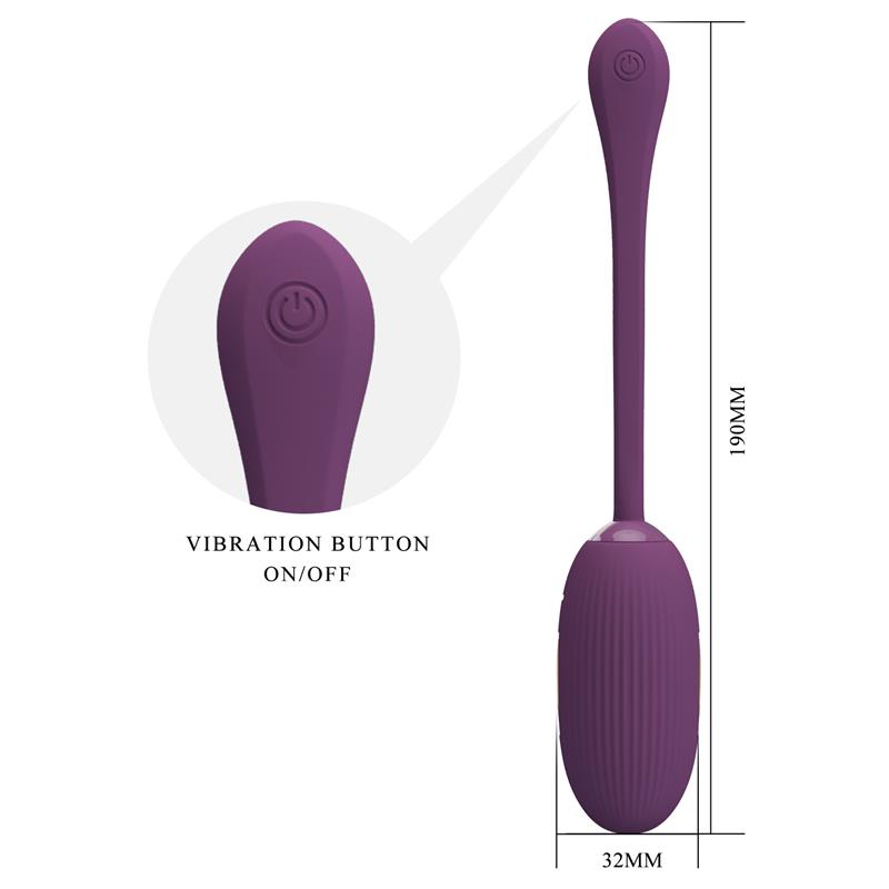 PRETTYLOVE - DOREEN HUEVO VIBRADOR CON ELECTRO SHOCK Y APP