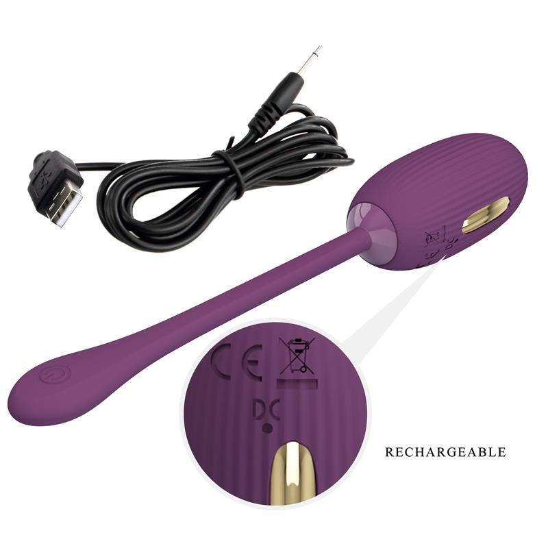PRETTYLOVE - DOREEN HUEVO VIBRADOR CON ELECTRO SHOCK Y APP