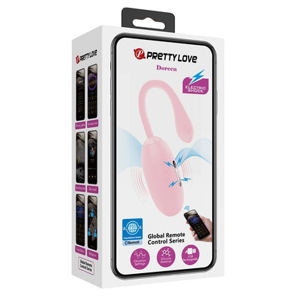 PRETTYLOVE - DOREEN HUEVO VIBRADOR CON ELECTRO SHOCK Y APP