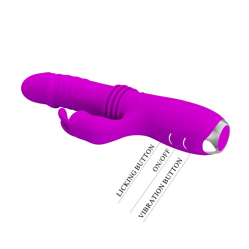 PRETTYLOVE - DOROTHY VIBRADOR CON FUNCIÓN UP AND DOWN USB PÚRPURA