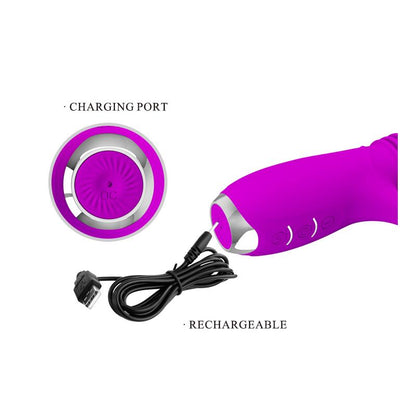 PRETTYLOVE - DOROTHY VIBRADOR CON FUNCIÓN UP AND DOWN USB PÚRPURA
