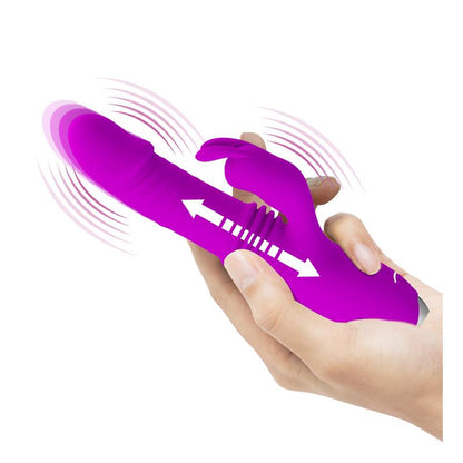 PRETTYLOVE - DOROTHY VIBRADOR CON FUNCIÓN UP AND DOWN USB PÚRPURA
