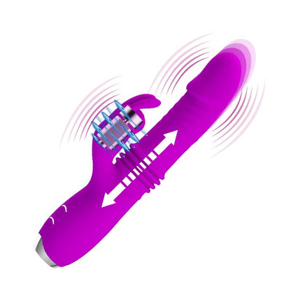 PRETTYLOVE - DOROTHY VIBRADOR CON FUNCIÓN UP AND DOWN USB PÚRPURA