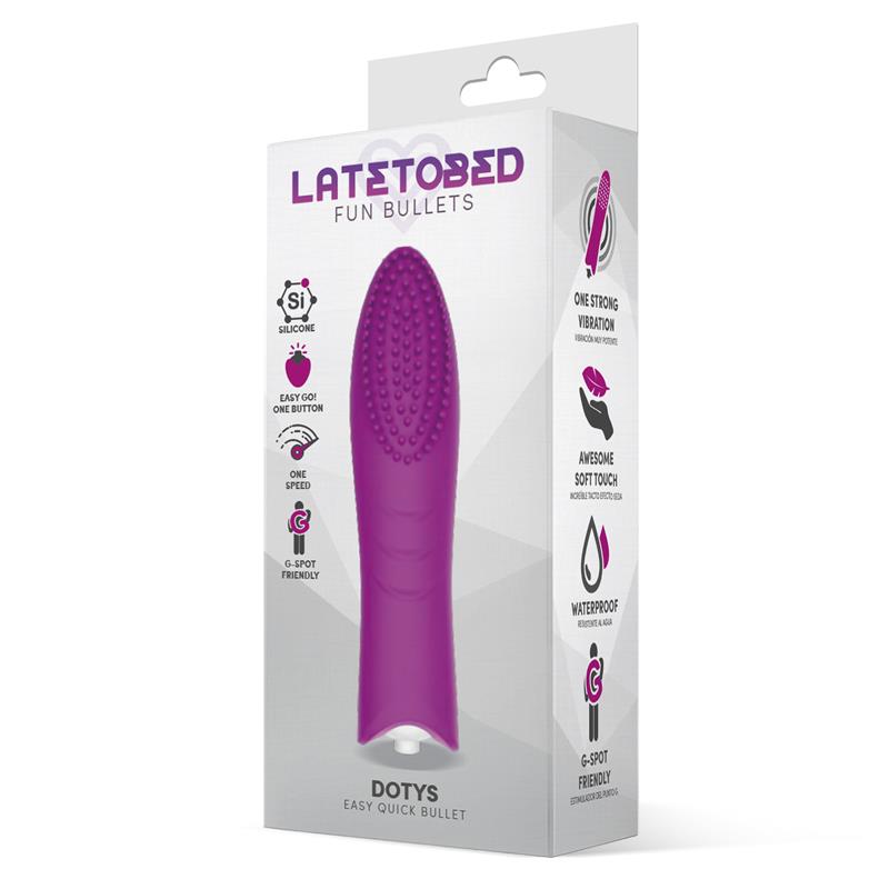 LATETOBED - DOTYS BALA VIBRADORA EASY QUICK SILICONA PÚRPURA