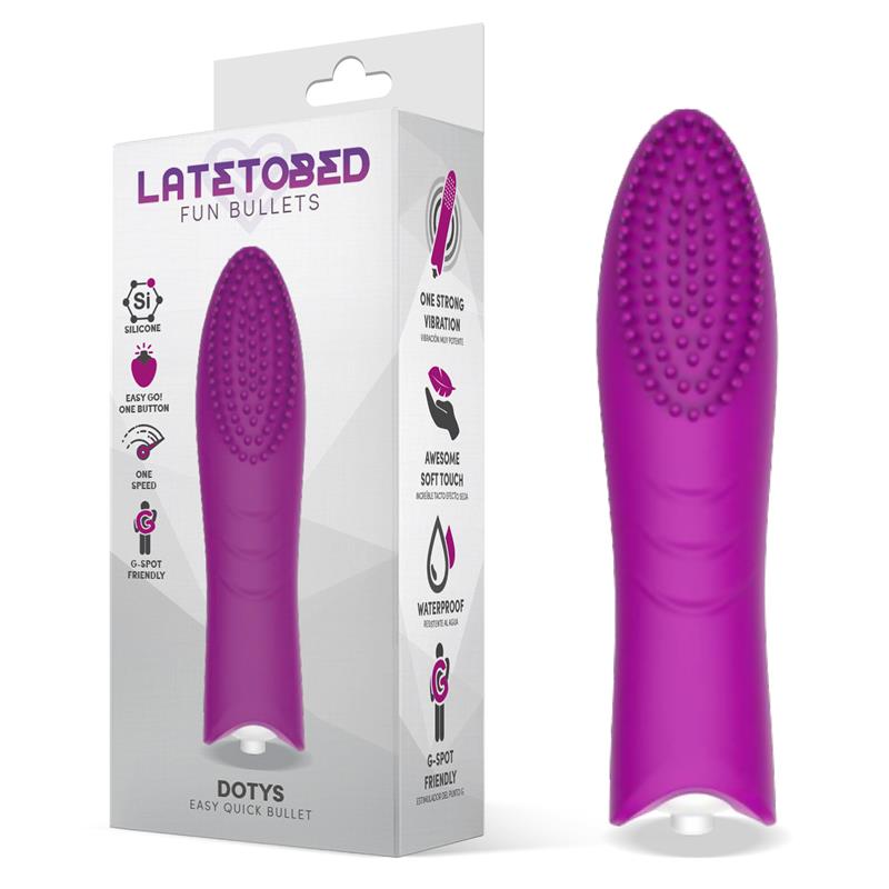 LATETOBED - DOTYS BALA VIBRADORA EASY QUICK SILICONA PÚRPURA