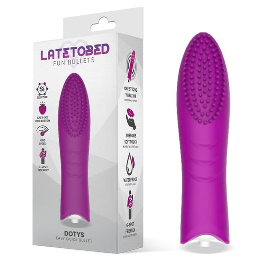 LATETOBED - DOTYS BALA VIBRADORA EASY QUICK SILICONA PÚRPURA