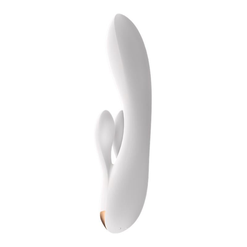 SATISFYER - DOUBLE FLEX VIBRADOR APP BLANCO