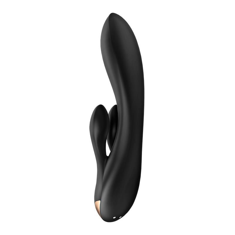 SATISFYER - DOUBLE FLEX VIBRADOR PUNTO G 3 MOTORES SATISFYER APP CONNECT NEGRO