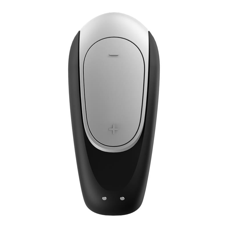 SATISFYER - DOUBLE FUN VIBRADOR PARA PAREJAS CON APP Y CONTROL REMOTO NEGRO