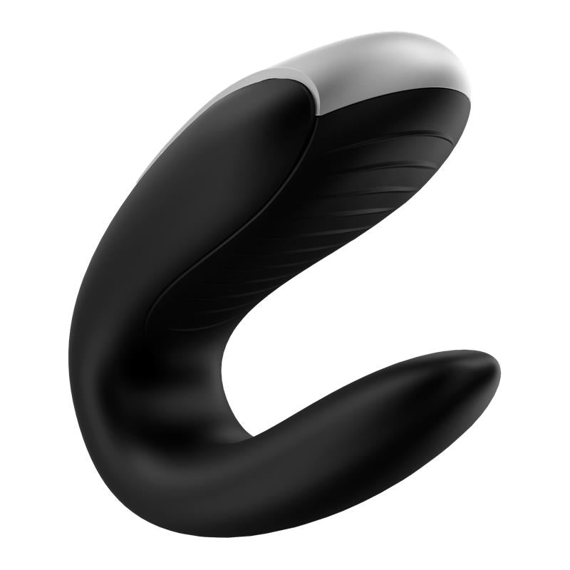 SATISFYER - DOUBLE FUN VIBRADOR PARA PAREJAS CON APP Y CONTROL REMOTO NEGRO
