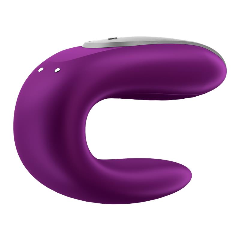 SATISFYER - DOUBLE FUN VIBRADOR PARA PAREJAS CON APP Y CONTROL REMOTO VIOLETA