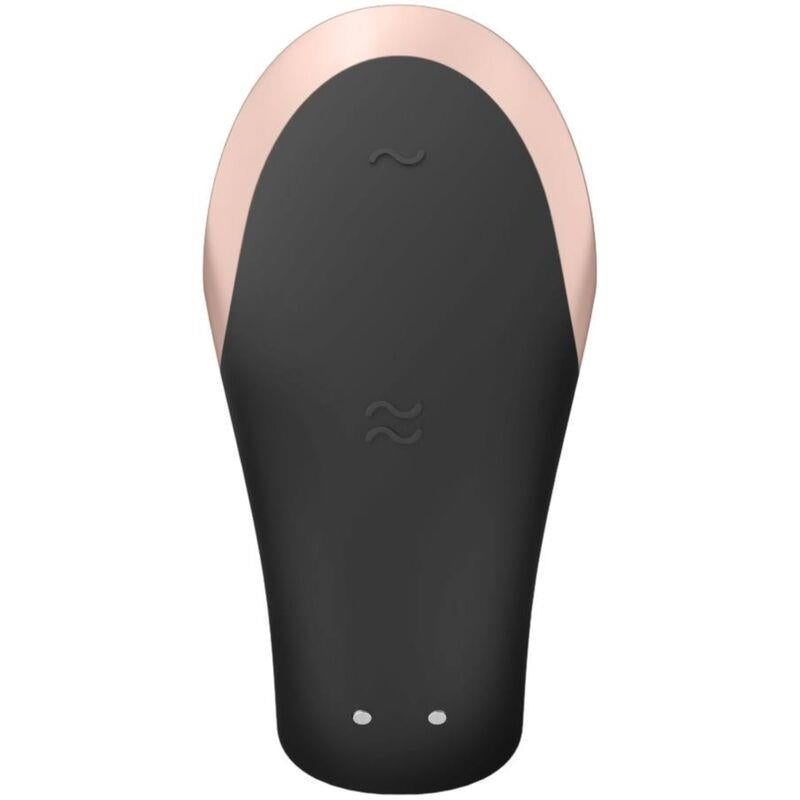 SATISFYER - DOUBLE LOVE LUXURY VIBRADOR PARA PAREJAS CON APP NEGRO