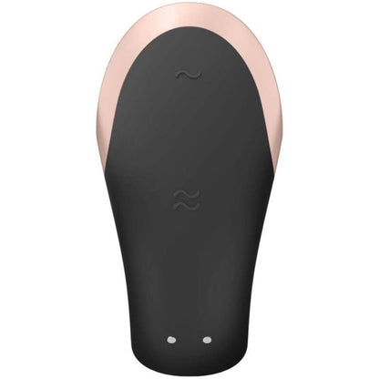SATISFYER - DOUBLE LOVE LUXURY VIBRADOR PARA PAREJAS CON APP NEGRO