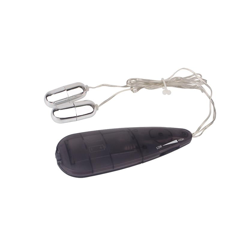 CHISA - DOUBLE PLAY BALAS VIBRADORAS 11.5CM NEGRO