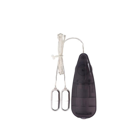 CHISA - DOUBLE PLAY BALAS VIBRADORAS 11.5CM NEGRO