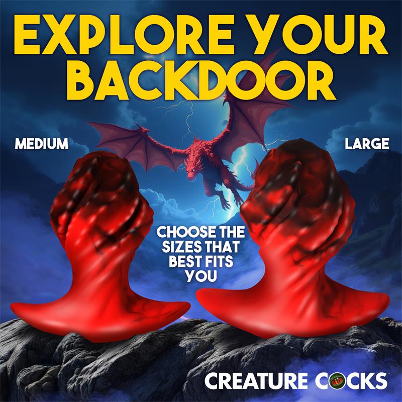 CREATURE COCKS - DRAGONSPAWN PLUG ANAL SILICONA TALLA L