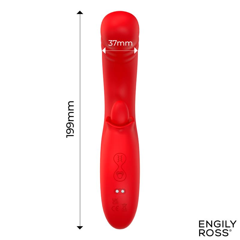 ENGILY ROSS - DRAKO VIBRADOR CON THRUSTING Y LENGUA OSCILANTE 360º
