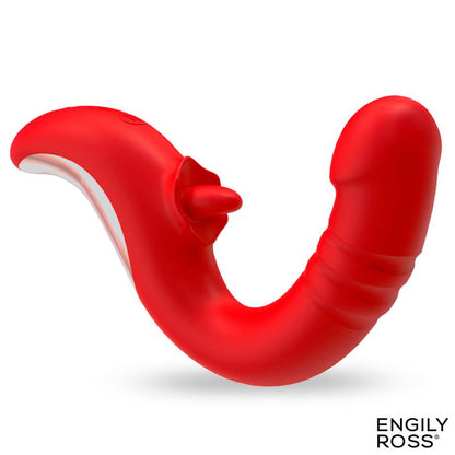 ENGILY ROSS - DRAKO VIBRADOR CON THRUSTING Y LENGUA OSCILANTE 360º