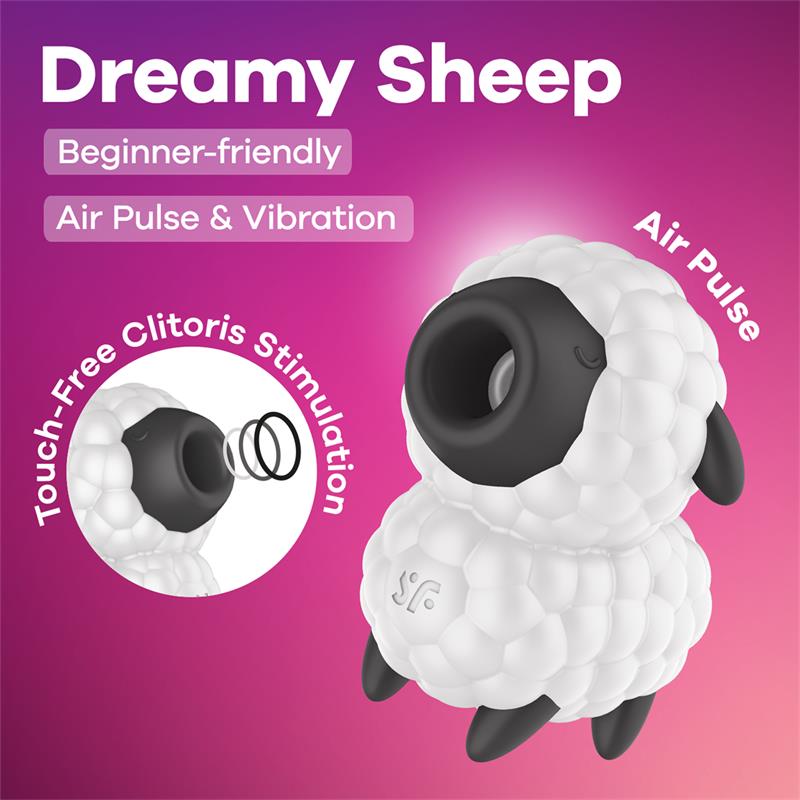 SATISFYER - DREAMY SHEEP SUCCIONADOR CON VIBRACIÓN