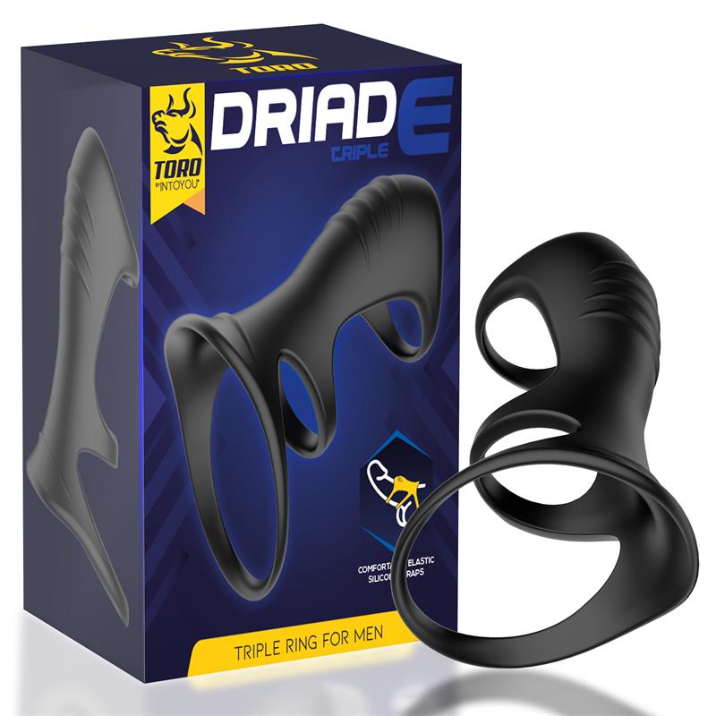 MINOTHOR - DRIADE ANILLO TRIPLE PARA HOMBRE SILICONA