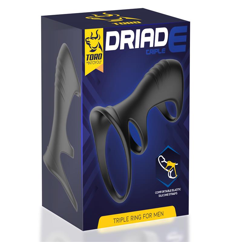 MINOTHOR - DRIADE ANILLO TRIPLE PARA HOMBRE SILICONA