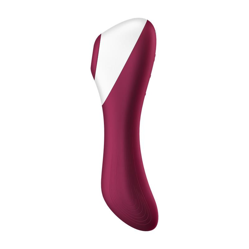 SATISFYER - DUAL CRUSH VIBRADOR Y SUCCIONADOR USB ROJO