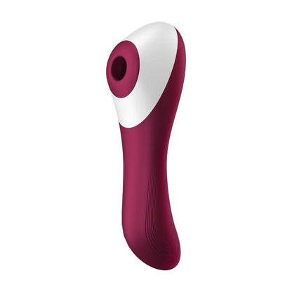 SATISFYER - DUAL CRUSH VIBRADOR Y SUCCIONADOR USB ROJO