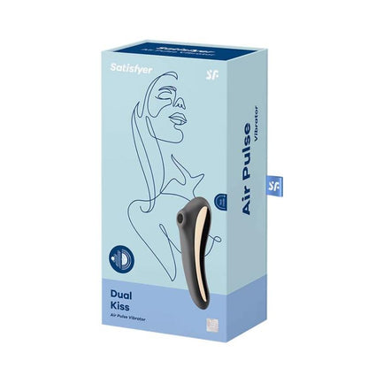 SATISFYER - DUAL KISS SUCCIONADOR Y VIBRADOR 2 EN 1 NEGRO
