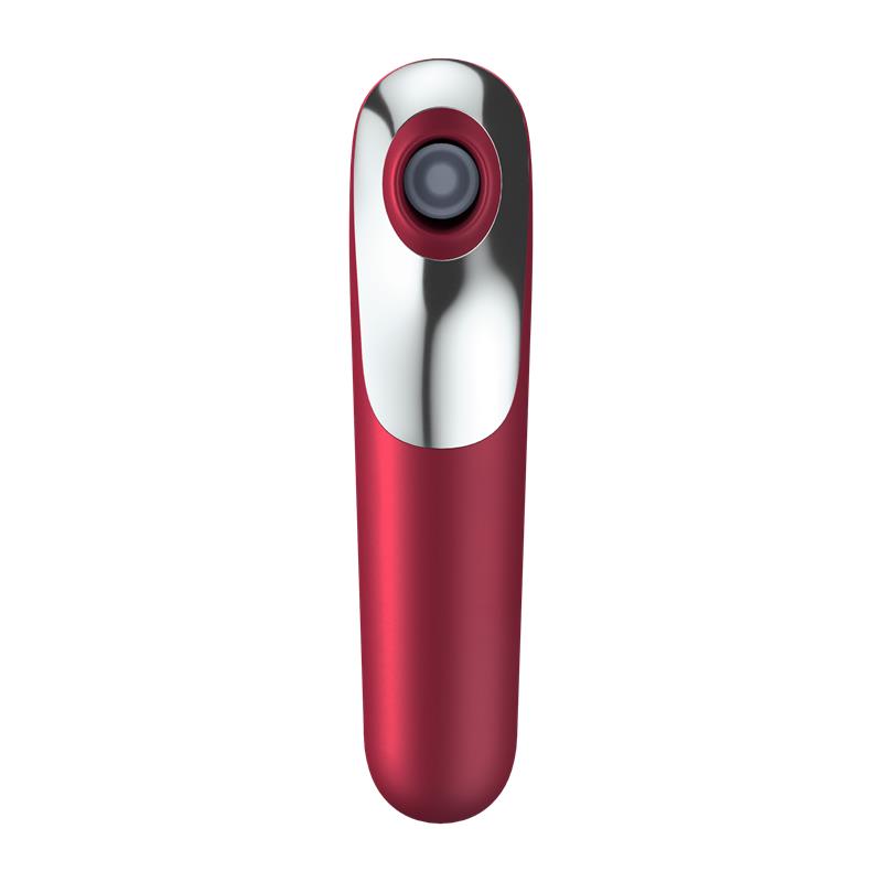 SATISFYER - DUAL LOVE VIBRADOR Y SUCCIONADOR DE AIRE PULSADO ROJO