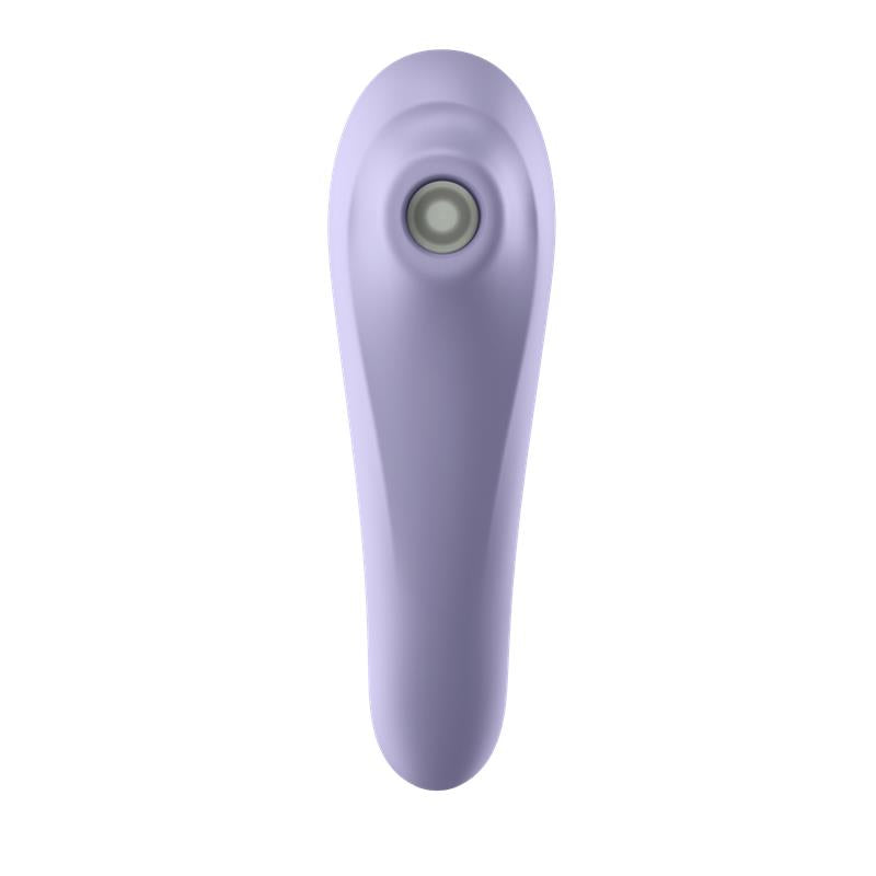 SATISFYER - DUAL PLEASURE APP VIBRADOR Y SUCCIONADOR DE AIRE PULSADO RECARGABLE MAUVE