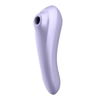 SATISFYER - DUAL PLEASURE APP VIBRADOR Y SUCCIONADOR DE AIRE PULSADO RECARGABLE MAUVE