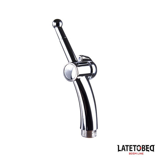 LATETOBED BDSM LINE - DUCHA ANAL CON SISTEMA DE CIERRE CROMADO