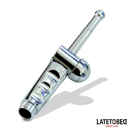 LATETOBED BDSM LINE - DUCHA ANAL CON SISTEMA DE CIERRE CROMADO