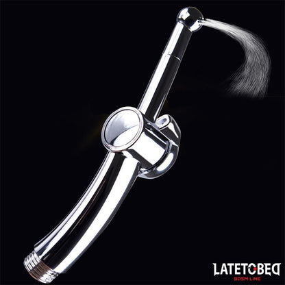 LATETOBED BDSM LINE - DUCHA ANAL CON SISTEMA DE CIERRE CROMADO