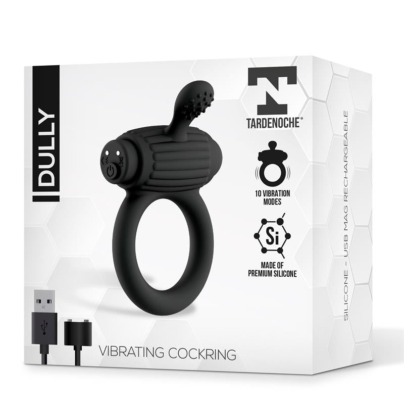 TARDENOCHE - DULLY ANILLO VIBRADOR SILICONA USB MAGNÉTICO